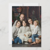 Grijze boog Groene Wilde Bos Kerstbomen Feestdagenkaart (Achterkant)