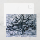 Grijze boom - Piet Mondriaan - Abstract kunstBrief Briefkaart (Voorkant / Achterkant)
