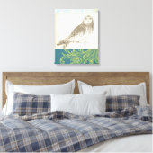 Grijze boomgaard op Patroonachtergrond Canvas Afdruk (Insitu (Slaapkamer))