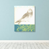 Grijze boomgaard op Patroonachtergrond Canvas Afdruk (Insitu (Houten vloer))