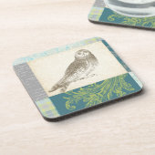 Grijze boomgaard op Patroonachtergrond Drankjes Onderzetter (Linkerzijde)