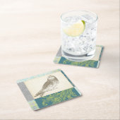 Grijze boomgaard op Patroonachtergrond Kartonnen Onderzetters (Insitu)