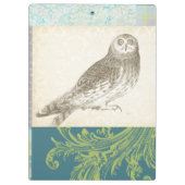 Grijze boomgaard op Patroonachtergrond Klembord (Achterkant)