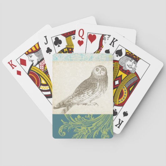 Grijze boomgaard op Patroonachtergrond Pokerkaarten (Achterkant)