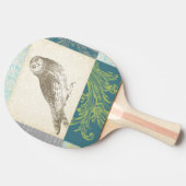 Grijze boomgaard op Patroonachtergrond Tafeltennisbatje (Zijkant)