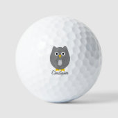 Grijze boomvormig ontwerp golfballen (Voorkant)