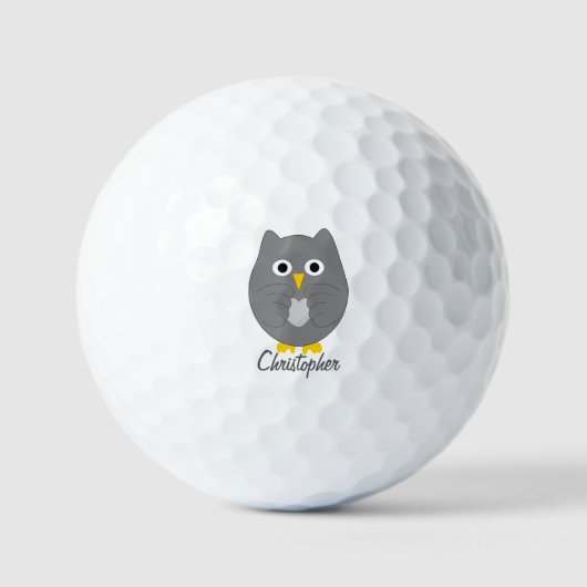 Grijze boomvormig ontwerp golfballen (Voorkant)