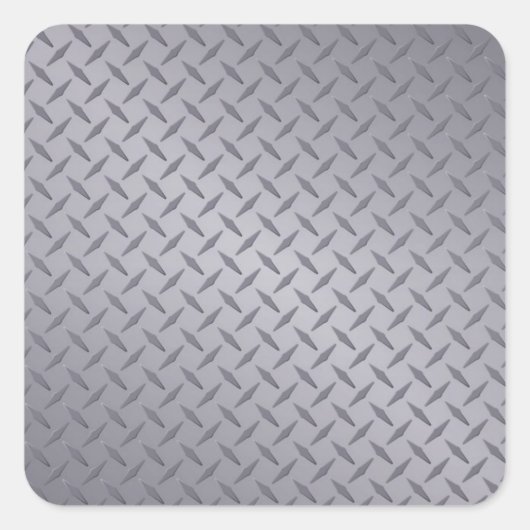 Grijze Bord Vierkante Sticker (Voorkant)
