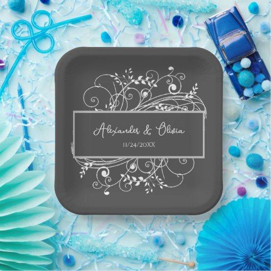 Grijze Borden voor Vlaams Weddenschap Papieren Bordje (Feest)