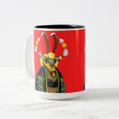 Grijze bosbes tweekleurige koffiemok (Voorkant links)