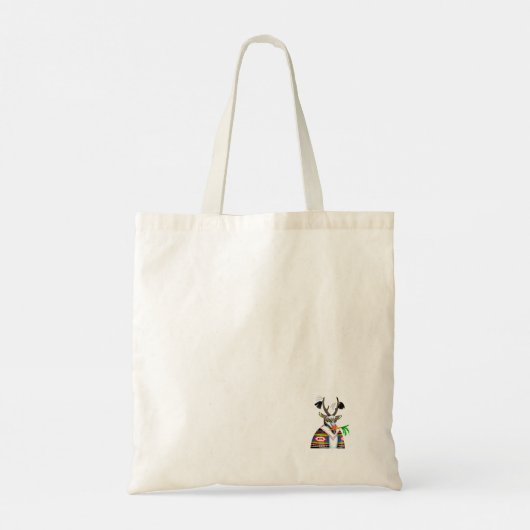 Grijze bospatrijs tote bag (Achterkant)
