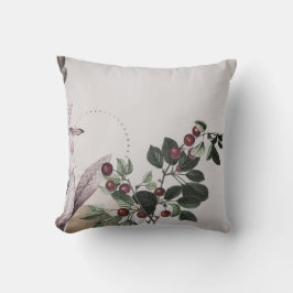 Grijze botanische afdrukken | Kersen Kussen