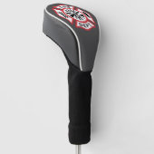 Grijze brandweerman Golf Head Hoesje Golfheadcover (Schuin)