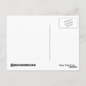 Grijze Briefkaart van de boomkikker. (Achterkant)