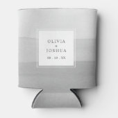 Grijze bruiloft blikjeskoeler (Voorkant)