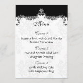 Grijze bruiloft menu (Voorkant)