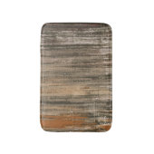 Grijze bruine abstracte acrylkunst badmat (Voorkant Verticaal)