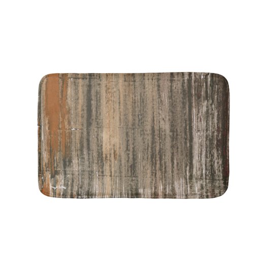 Grijze bruine abstracte acrylkunst badmat (Voorkant)