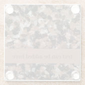 Grijze, bruine en zwarte Spletters Glazen Onderzetter (Achterkant)