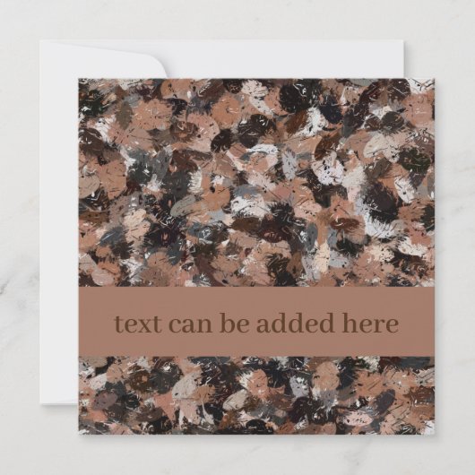 Grijze, bruine en zwarte verfspatten gevouwen kaar (Voorkant)