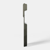 Grijze bruine legergradiënt geometrische maas iPhone hoesje (Linkerkant)