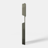 Grijze bruine legergradiënt geometrische maas iPhone hoesje (Rechterkant)