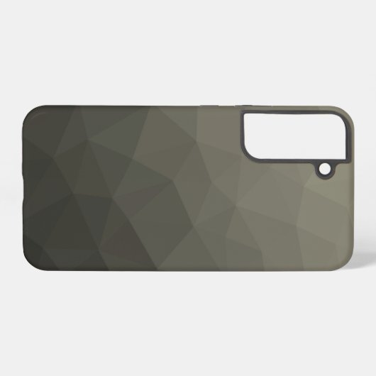 Grijze bruine legergradiënt geometrische maas samsung galaxy hoesje (Achterkant horizontaal)