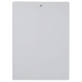 Grijze bruine moderne, gepersonaliseerde minimalis klembord (Achterkant)