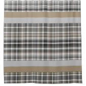 Grijze bruine puistjes Rustige neutropennen Tan Douchegordijn (Voorkant)