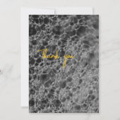 Grijze bubbel ontwerp bedankkaart (Voorkant)