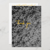 Grijze bubbel ontwerp bedankkaart (Voorkant / Achterkant)