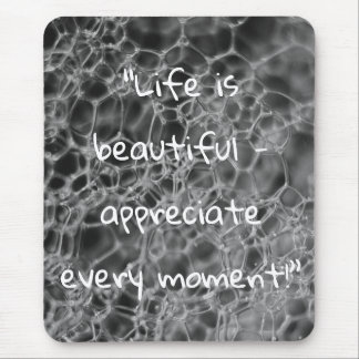 Grijze bubbel ontwerp muismat