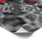 Grijze bubbel ontwerp perfect poster (Hoek)