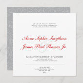 Grijze Bubbels Moderne bruiloft uitnodiging (Voorkant / Achterkant)