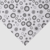 Grijze bubbels Moderne cirkels Patroon Gift Tissuepapier (Detail)