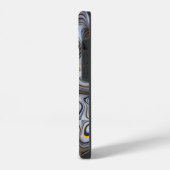 Grijze Bubble Abstract | iPhone 14 Case-Mate Hoesje (Linkerkant)