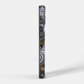 Grijze Bubble Abstract | iPhone 14 Case-Mate Hoesje (Rechterkant)