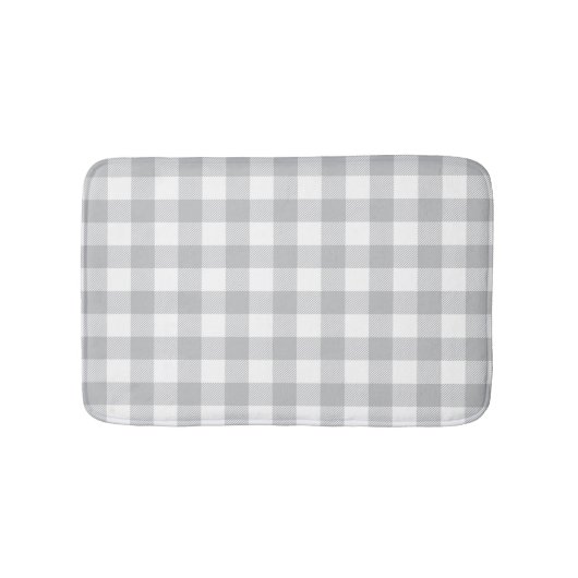 Grijze Buffalo Gangschikt Patroonbeugel Badmat (Voorkant)