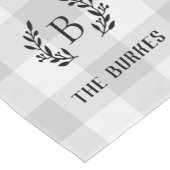 Grijze buffelmonogram | Moderne bosbouw Korte Tafelloper (Hoek)