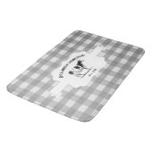 Grijze buffelplaat Boerderij Koe Bath Mat (Gekanteld)