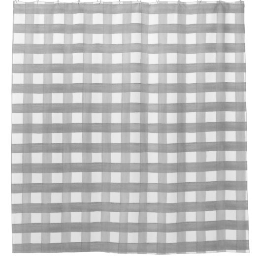 Grijze buffelplaat douchegordijn (Voorkant)