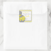 Grijze buik bump Baby shower gunst Stickers (Tas)