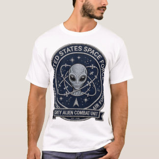 Grijze Buitenaardse Gevechtseenheid T-shirt