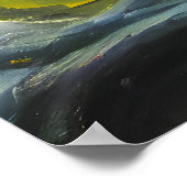 Grijze buitenaardse verf poster (Hoek)