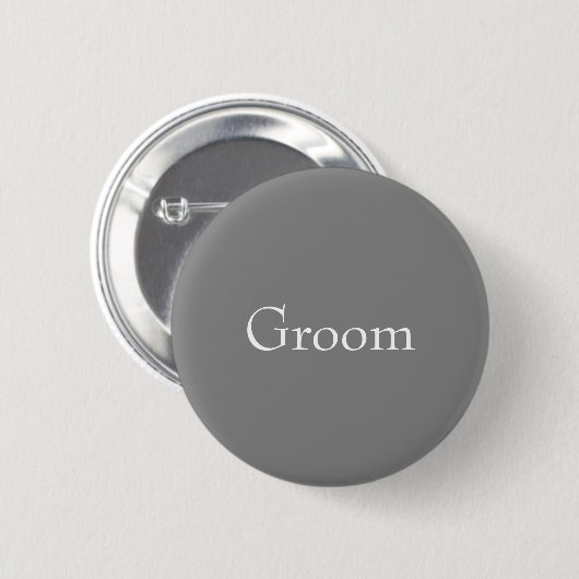 Grijze Button (Voorkant /achterkant)