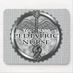 Grijze caduceus Kinderverpleegster Muismat
