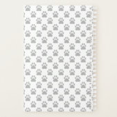 Grijze Cairn Terrier Hond Met Poten & Aangepaste N Planner (Achterkant)