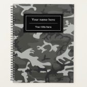 Grijze Camo, Camouflage, Militair, Leger Planner (Voorkant)