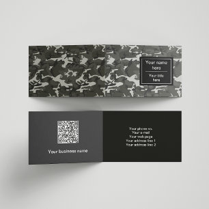 Grijze Camo, Camouflage, Militair, Leger Visitekaartje