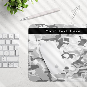 Grijze Camo, Winter Camo, Sneeuw Camouflage, Milit Muismat